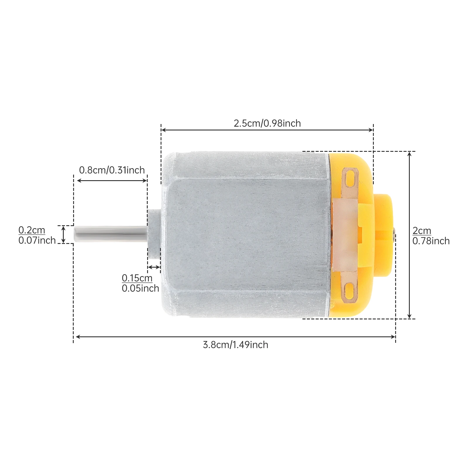 F130 Gleichstrommotor 13500 - 27000 U/min, 3 V - 6 V – Bild 2