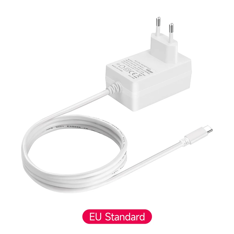 Raspberry Pi Netzteil PD 27W USB-C Stromadapter 5,1V 5A EU US JP Ladegerät für Raspberry Pi 5