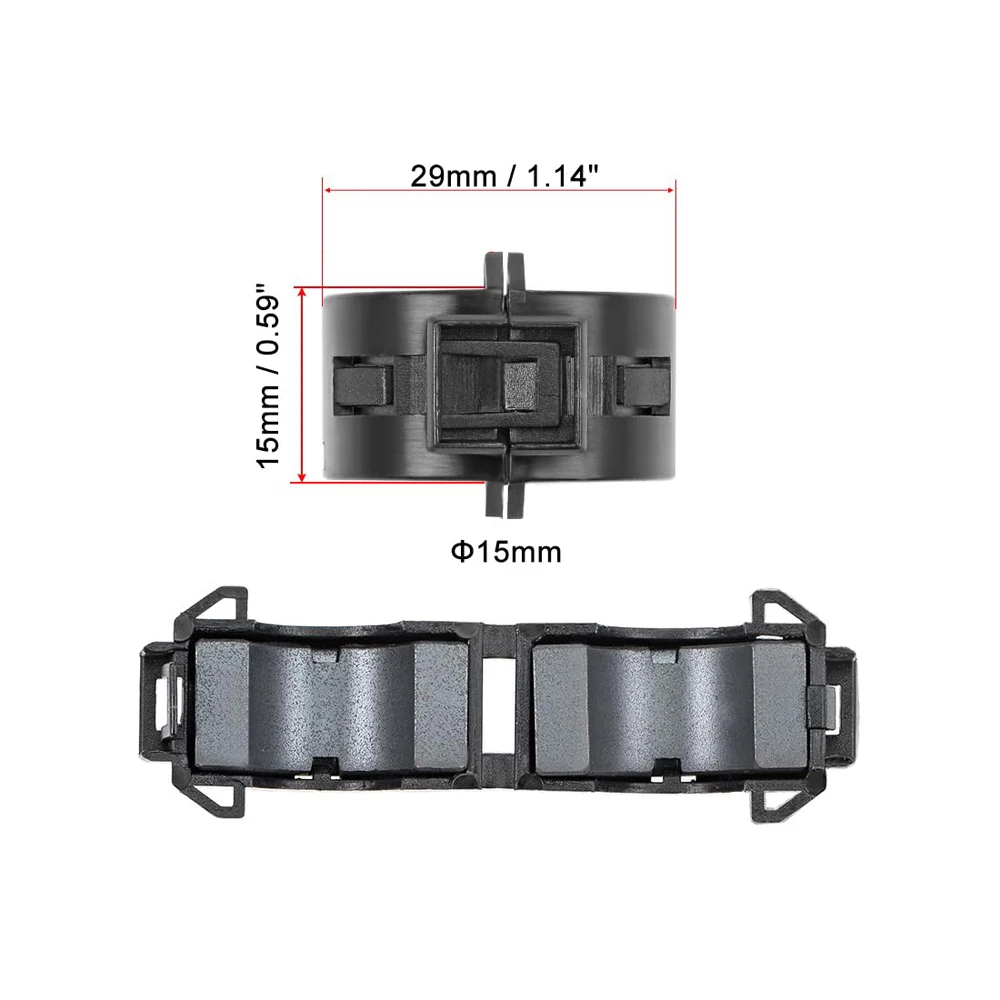 15 mm Ferritkerne Ring Clip-On RFI EMI Geräuschunterdrückung – Bild 2