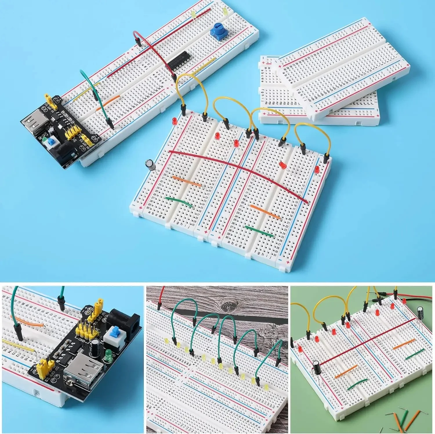 Steckbrett-Set Prototyp-Board 830 400 170 Pin Lötfreies Board-Kit – Bild 6