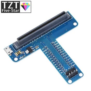 Micro:bit Erweiterungsplatine T-Typ GPIO-Platine mit 5V- und 3,3V-Ausgang für Micro:bit STEM-Programmierung