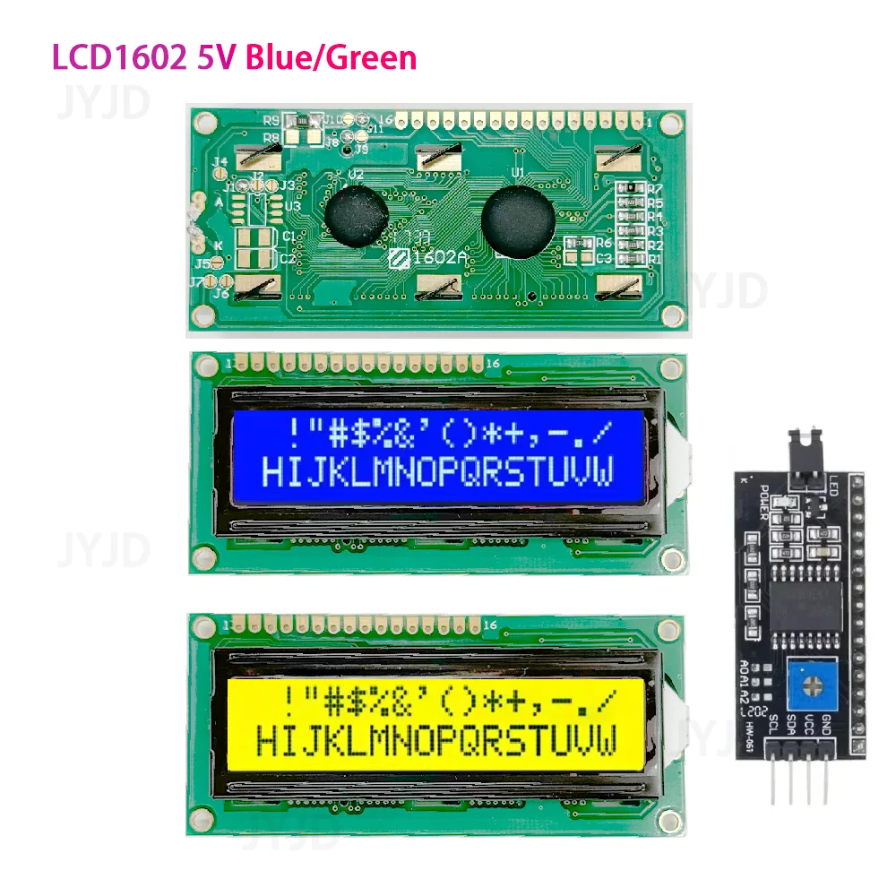LCD1602 Modul Blau Grün Bildschirm Für Arduino LCD1602A LCD Charakter UNO R3 Mega2560 Display PCF8574T IIC I2C
