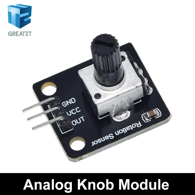 360-Grad-Drehgebermodul, Drehpotentiometer, analoges Knopfmodul – Bild 2