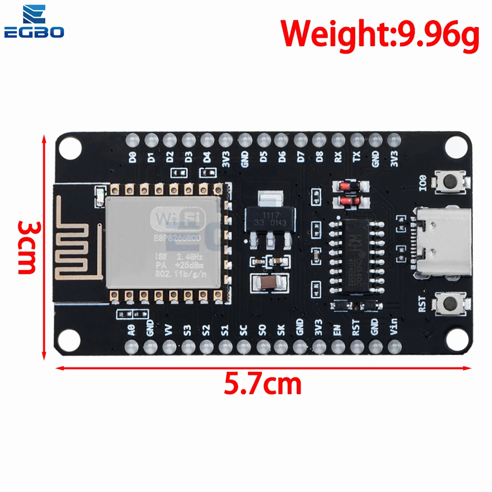 NodeMCU ESP8266 ESP-12E Entwicklungsboard (V3/V2) - Lua-fähiges – Bild 5