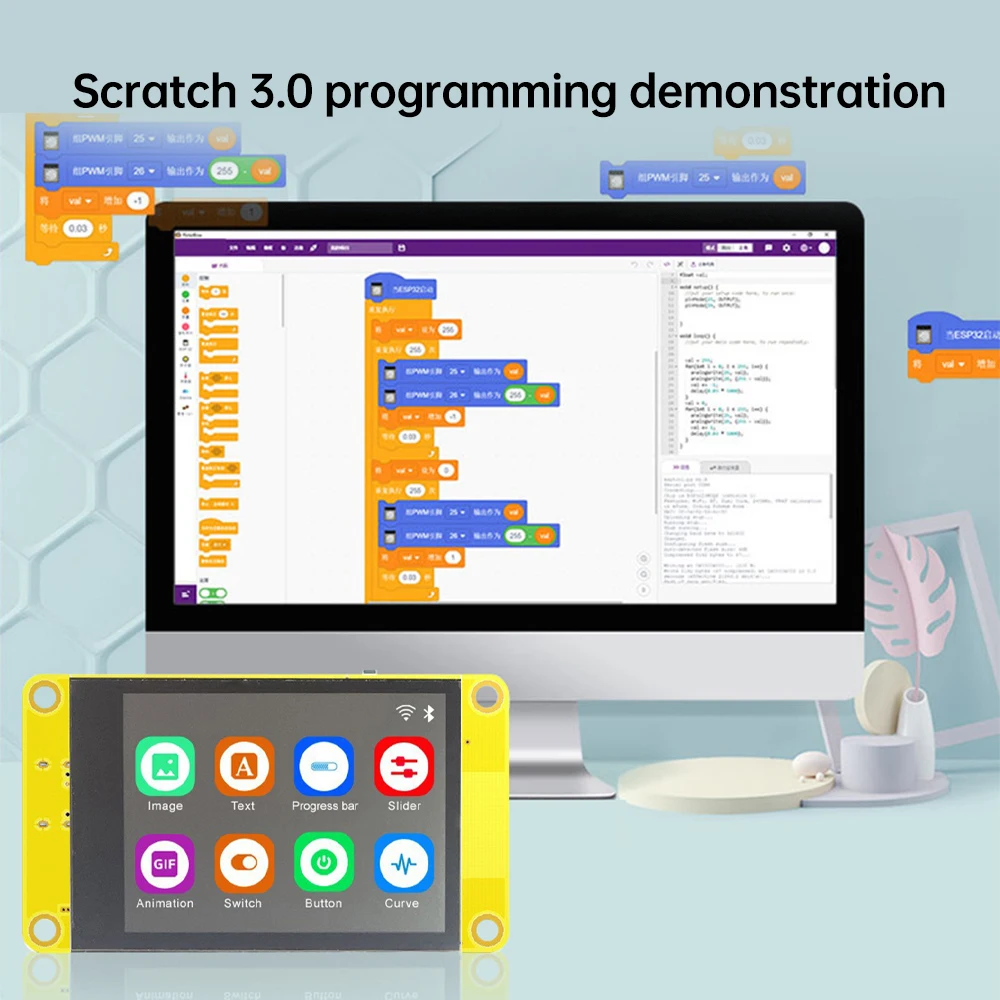 ESP32-Entwicklungsboard für Arduino LVGL WIFI und Bluetooth 2,2-Zoll-Smart-Display LCD-TFT-Modul unterstützt
