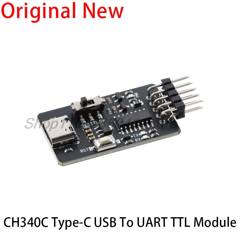 CH340C CH340 Typ-C USB Zu UART TTL Modul 4Pin Serial Port Konverter STC ISP Mikrocontroller Automatische