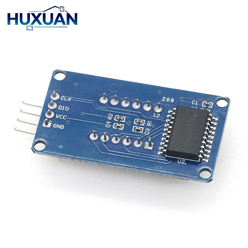 TM1637 4-Bit-Digital-LED-Anzeigemodul für 7-Segment-0,36-Zoll-Uhr, rote Anodenröhre, vier Serielle