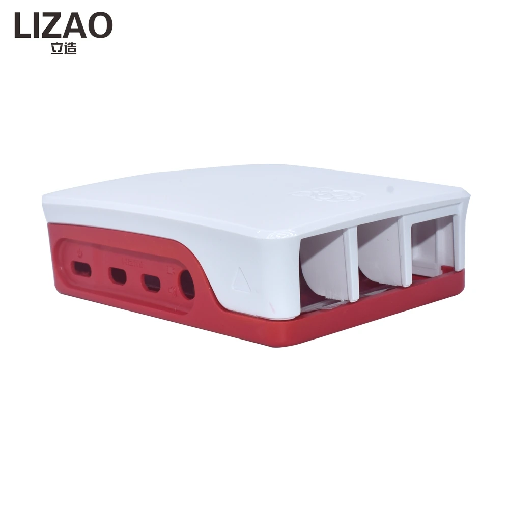 LIZAO Raspberry Pi 4 Modell B ABS-Gehäuse Klassisches Rot-Weißes – Bild 5