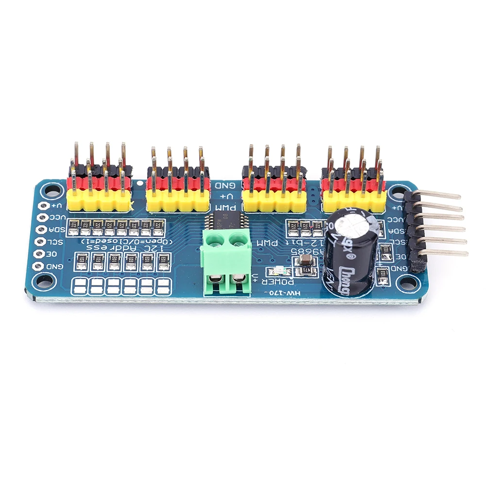 PCA9685 PWM Servo-Treiberplatine IIC-Schnittstelle 16-Kanal 12-Bit PWM – Bild 5