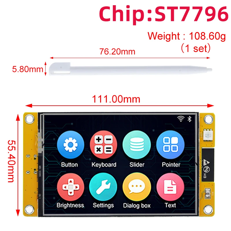 3,5 Zoll LCD TFT Modul ESP32 LVGL WLAN & Bluetooth Anzeigemodul – Bild 2