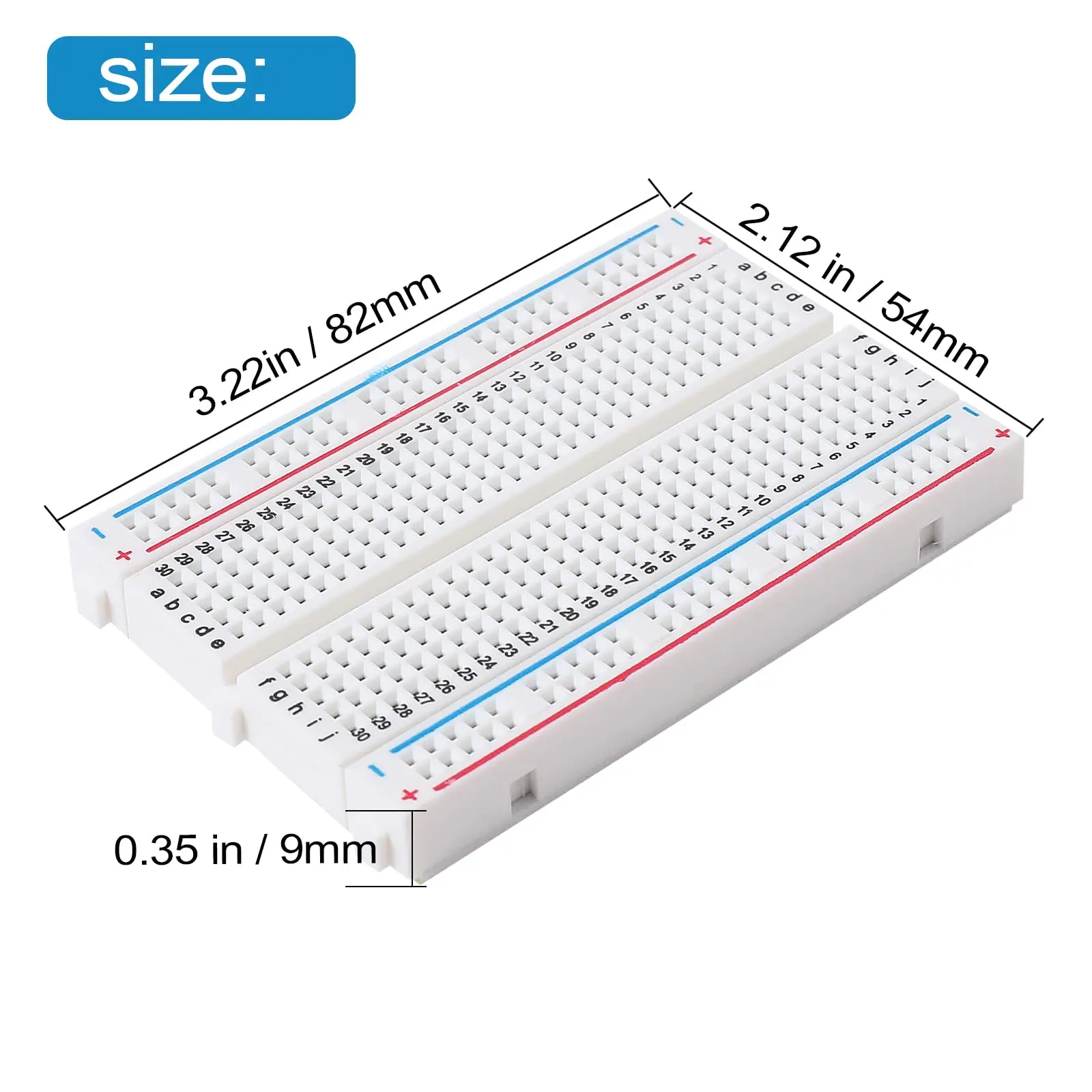 400/830 Punkte Breadboard 830 Punkte Breadboard MB-102 Lötfreie – Bild 3