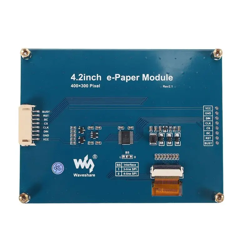Waveshare 4,2 Zoll E-Ink Display Modul für Raspberry Pi 4 B E-Paper – Bild 5