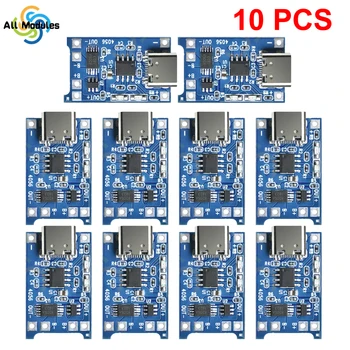 TP4056 Lithium-Batterie Ladegerät Modul Typ-C 5V 1A 18650 Batterie Lade Board mit Schutz Dual (10 Stück)