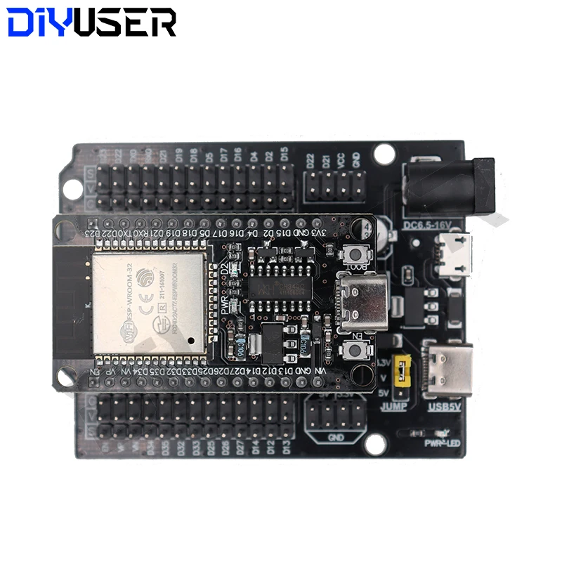 ESP32-Entwicklungsplatine TYPE-C USB CH340C WiFi + Bluetooth Ultra-Low – Bild 2