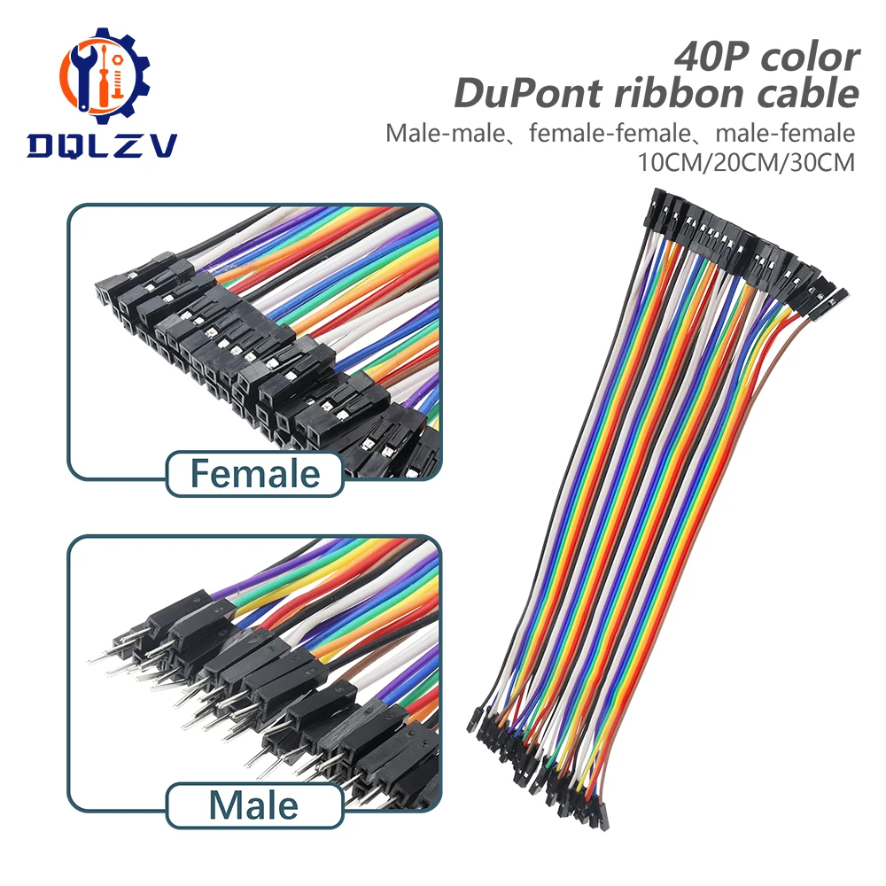 10/20/30/40CM 40Pin Jumper Wire DuPont Line DuPont Kabelanschluss – Bild 3