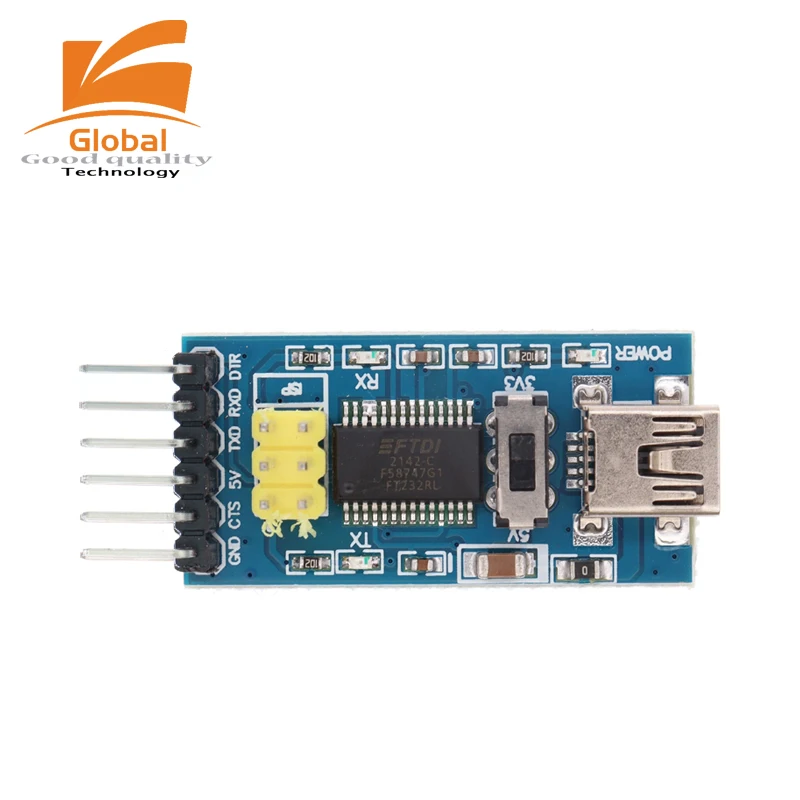 FT232RL FTDI USB 3,3 V 5,5 V auf TTL Serielles Adaptermodul – Bild 3