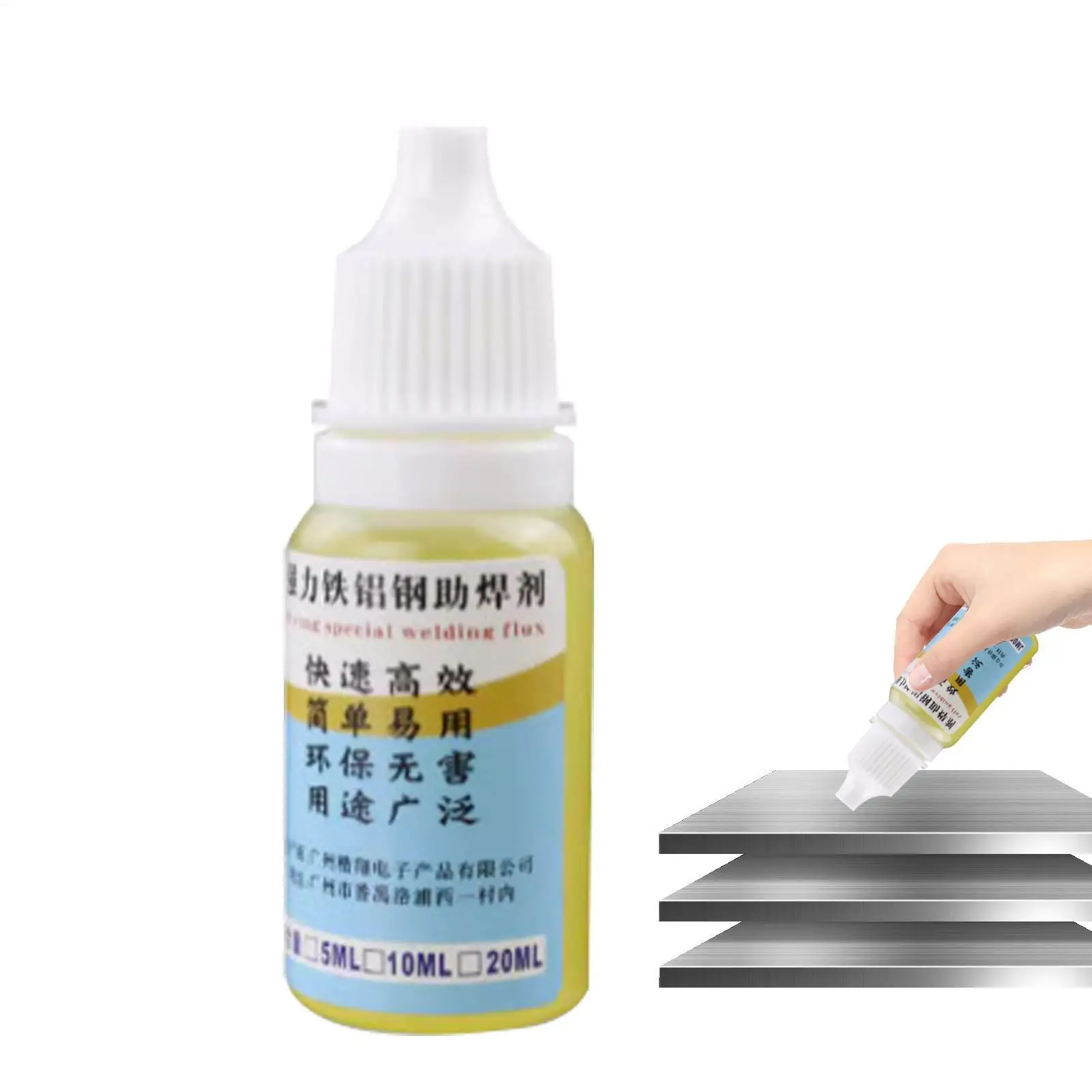 10 ml Edelstahlflussmittel, Lötflussmittel aus Kupfer für Aluminium – Bild 2