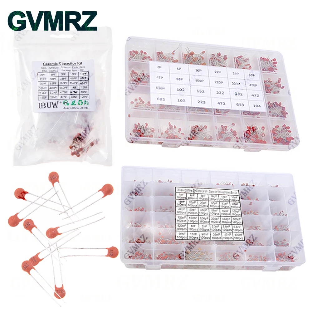 Keramik Kondensatoren Kit Elektronische Komponenten Paket (300 Stück) – Bild 5