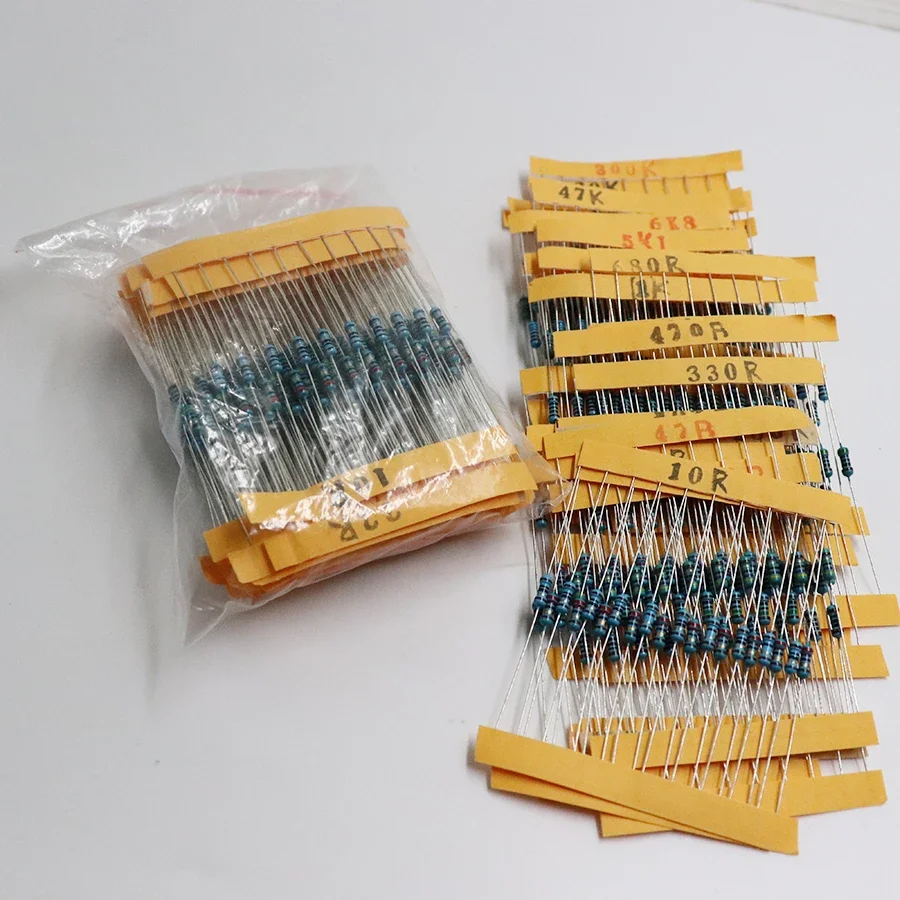 30 Arten 1/4 W Widerstand 1% Metall Film Widerstand Pack (600 Stück) – Bild 2