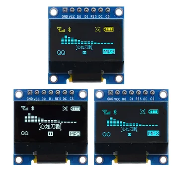 0,96 Zoll OLED-Anzeigemodul SSD1306 I2C IIC SPI Seriell 128X64 LCD 4 Pin YellowBlue WhiteBlue für Arduino