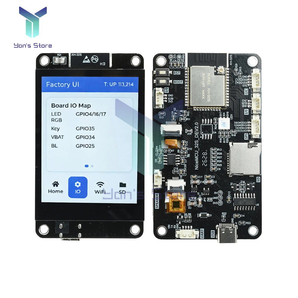 ESP32 Entwicklungsboard mit 2,8 Zoll kapazitivem Touchscreen, WiFi, Bluetooth Dual-Mode, IoT programmierbares