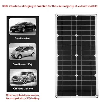 Solarpanel-Set, 30 A Controller, 50 W, flexible Solarmodule, 18 V, hocheffizientes Batterielademodul für Auto