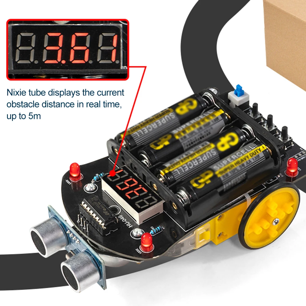 51 MCU Smart Car Ultraschall-Hindernisvermeidung Auto-Tracking – Bild 5