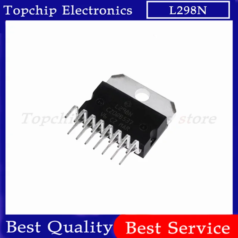 L298N L298 Motorsteuerplatine Modul Schrittmotor DC Kompatibel mit Auto Roboter ZIP-15