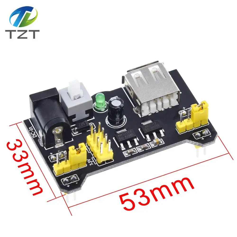 MB102 Breadboard Netzteil Modul 3,3 V 5V Für Arduino Solderless Brot – Bild 2
