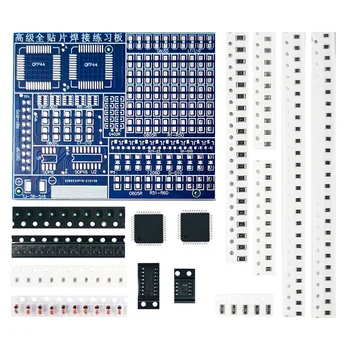 SMT SMD Elektronische Komponenten Lötübungsplatine DIY-Kit für Widerstände, Dioden, Transistoren