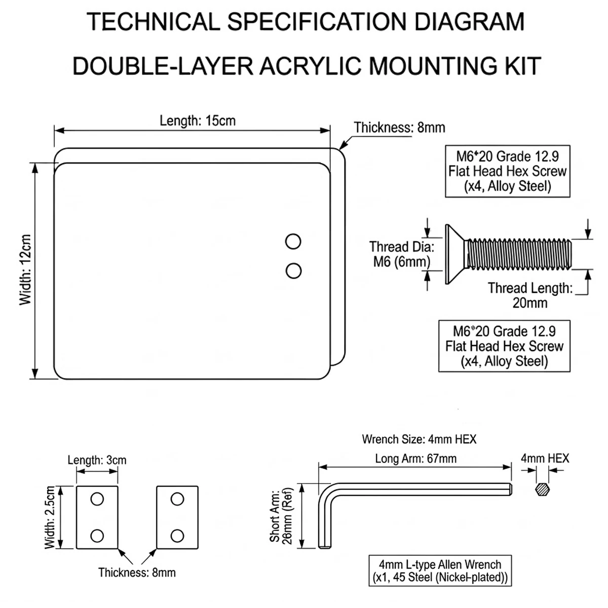 Gewichtssensor-Lastzellenverstärker-Kit 3kg-100kg Aluminiumlegierung – Bild 5