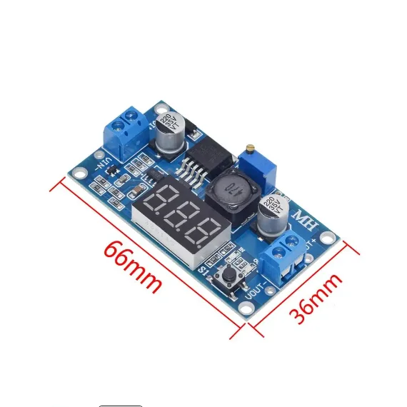 LM2596 3A DC-DC einstellbares Abwärtsmodul mit Spannungsanzeige