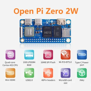 Orange Pi Zero 2W (1G/2G/4G LPDDR4 RAM) H618, 4xARM Cortex-a53 Bis zu 1,5 GHz, WiFi5&BT5.0 unterstützt