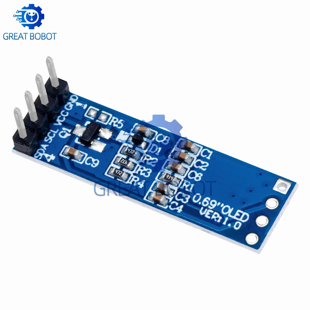 0,69-Zoll-OLED-Anzeigemodul (96 x 16, weiß) - SSD1306 - Aktives LCD – Bild 6
