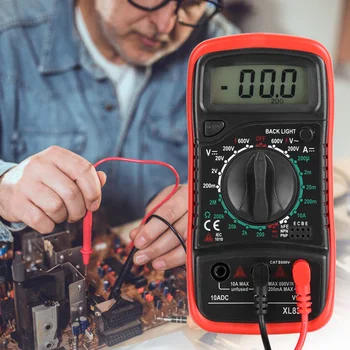 Digitales Multimeter XL830L Handgehaltenes LCD-Digitalmultimeter Voltmeter Amperemeter Ohmmeter