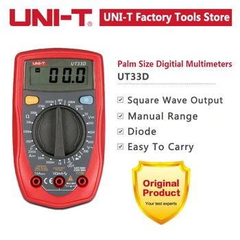 UNI-T Pocket Digital Multimeter UT33D Widerstandstester Amperemeter Voltmeter Hochpräzises