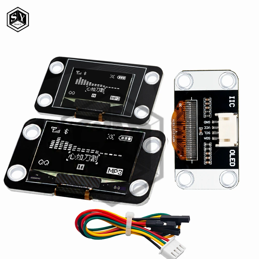 0,96 Zoll / 1,3 Zoll Weißes 12864-Display OLED-Modul IIC – Bild 5