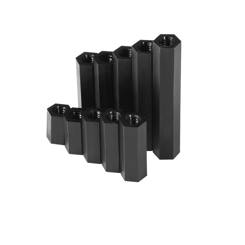 Buchse auf Buchse Nylon Abstandshalter M2 M2,5 M3 M4 M5*L Weiß Schwarz – Bild 4
