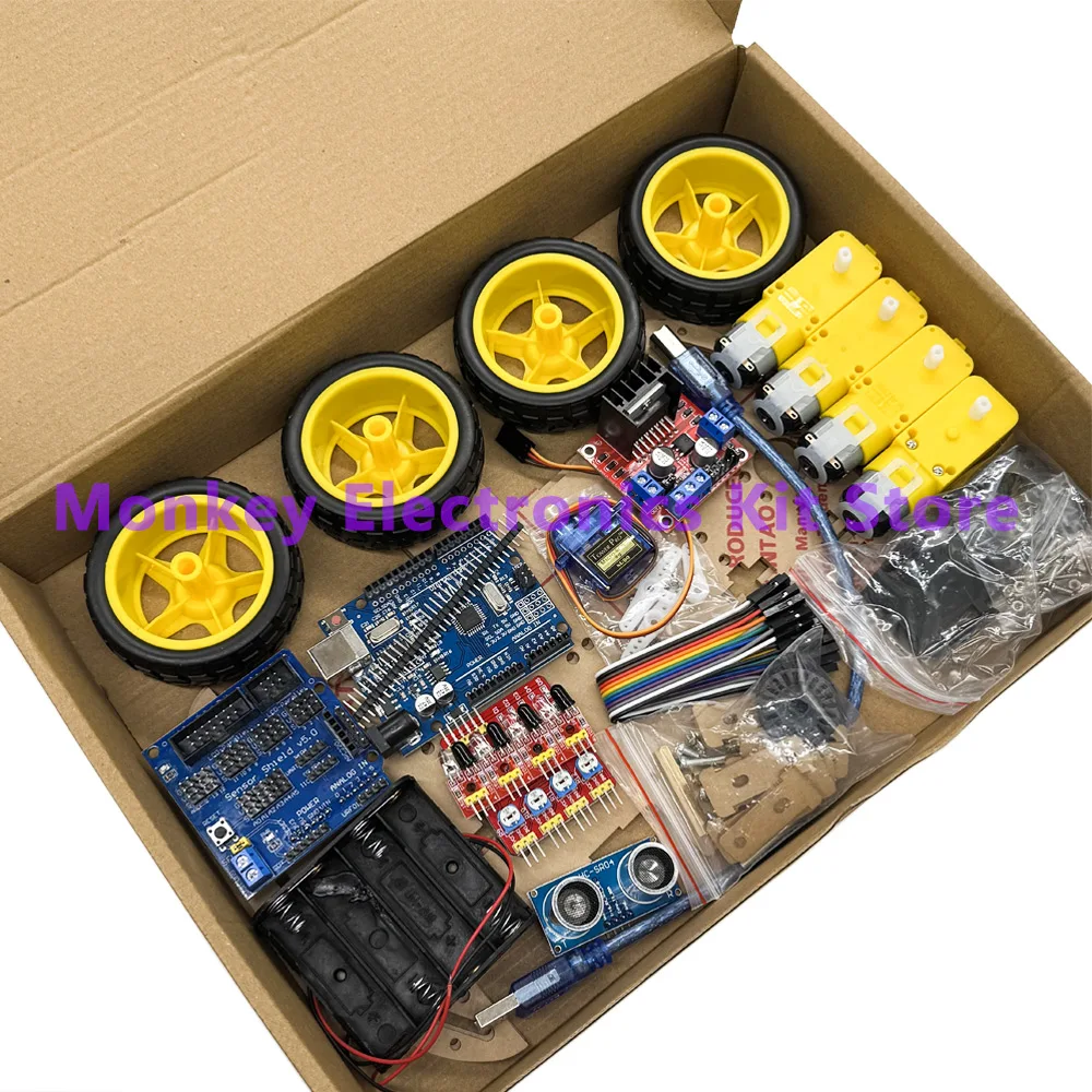 Smart Car Kit 4WD Smart Robot Car Chassis Kits Auto – Bild 6