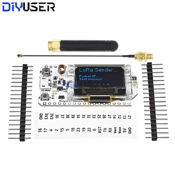 SX1276 LoRa ESP32 Entwicklungsboard mit 0,96 Zoll Blauem OLED, WLAN Bluetooth 868MHz 915MHz für IoT-Projekte