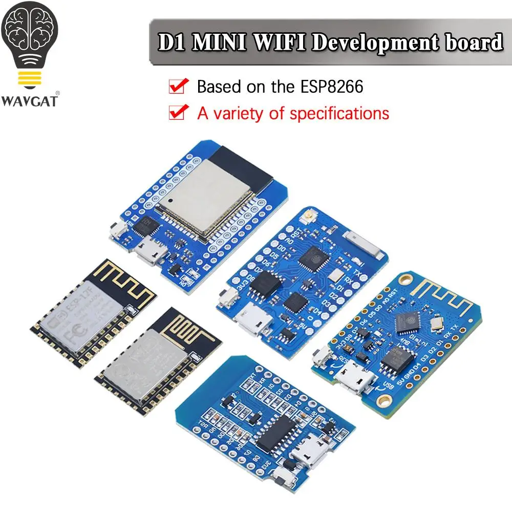 ESP8266 ESP-12 ESP-12F CH340G CH340 V2 USB WeMos D1 Mini PRO V3.0.0 WIFI Entwicklungsboard NodeMCU Lua IOT
