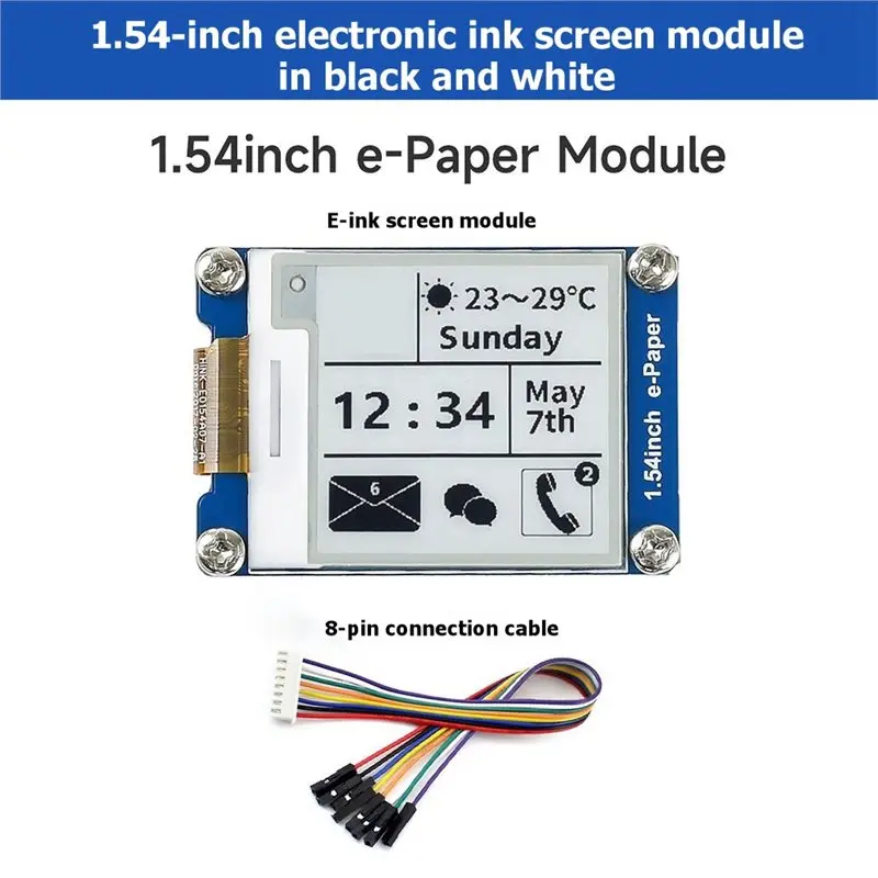 LA-SPI E-Ink E-Paper-Bildschirm-Anzeigemodul 1,54 Zoll für Arduino – Bild 4