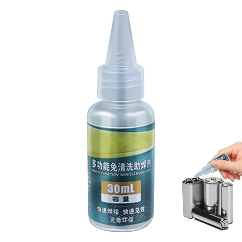 30 ml Lötflussmittel, flüssige Lötmittel, Wasserlötflussmittelpaste für Edelstahl, verzinktes