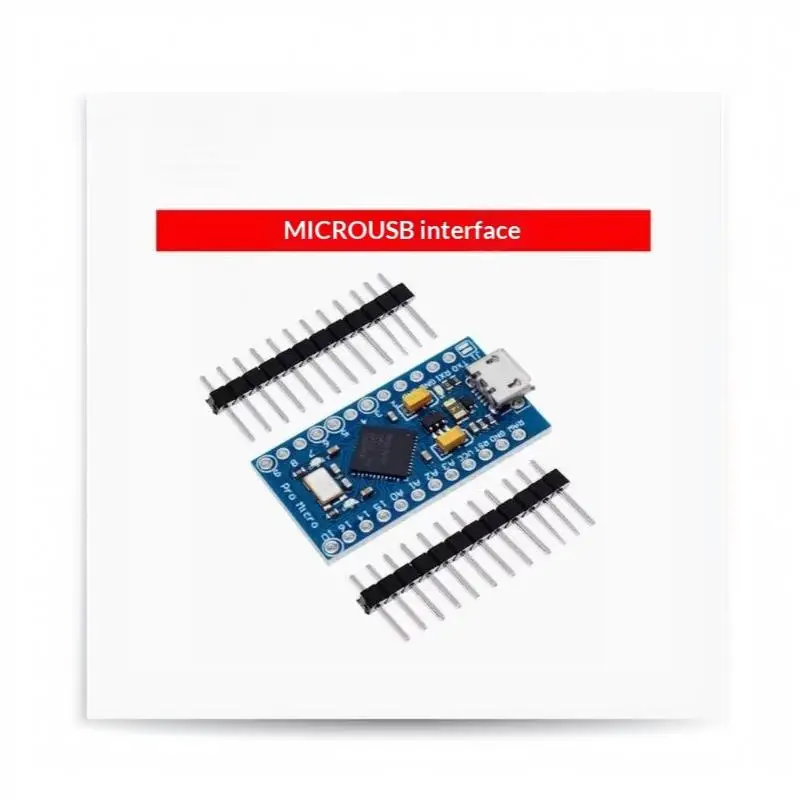 Pro Micro ATmega32U4 Mikrocontroller-Board 5V 16MHz Ersatz für ATmega328 mit 2-reihigem Stiftleistenanschluss