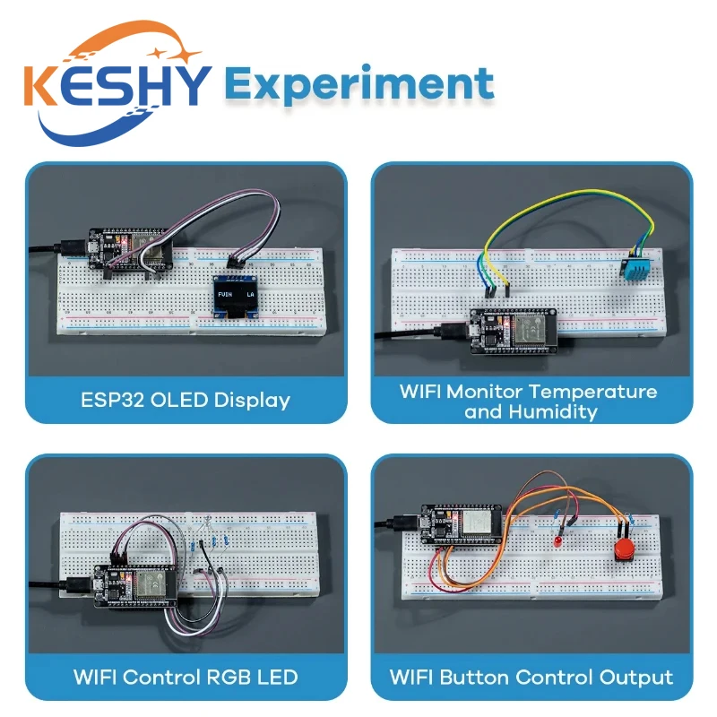 Basic Starter Kit für ESP32 ESP-32S WIFI Development Board für Arduino – Bild 3