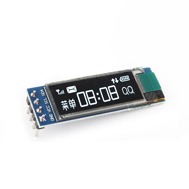 SSD1306 0,91-Zoll-OLED-Anzeigemodul, 1-10 Stück, 128x32, weiß/blau – Bild 6