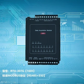 16-Kanal-Digitaleingangsmodul RS-485 Modbus RTU - Isoliert, Weitspannungsbereich 6-36VDC, für SPS