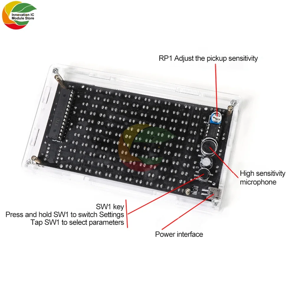 DIY Lötprojekt Spektrum USB Mini Elektronisches Display – Bild 2