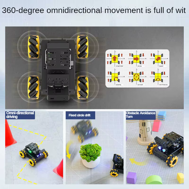 4WD Omnidirektionales Mecanum-Roboterauto mit Klaue AI Visuelle – Bild 4