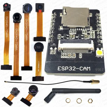 ESP32-CAM mit OV2640 Kameramodul-Kit 8MB PSRAM 2,4G WLAN 3dBi Antenne 66 120 160 Grad 650nm 850nm Nachtsicht